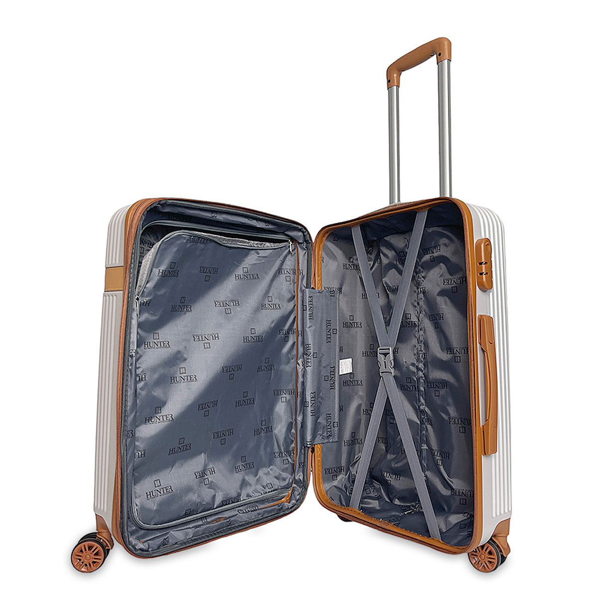 Βαλίτσα μεσαίου ABS-PC Ithaki Πλατινέ