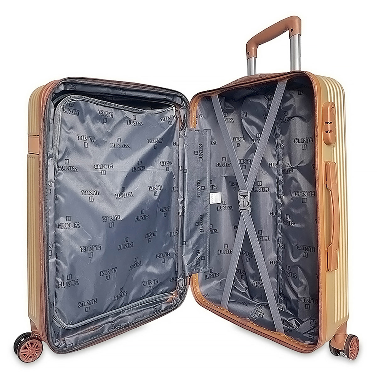 Βαλίτσα μεγάλη ABS-PC Ithaki Σαμπανί