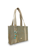 Γυναικεία τσάντα ώμου shopper Jaclyn Τυρκουάζ