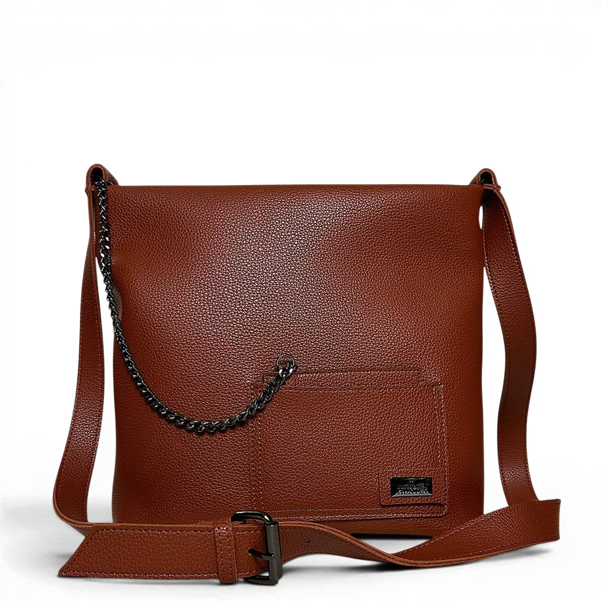 Τσάντα Χιαστί messenger Noir ταμπά Hunter, διαστάσεις μήκος 28 εκ., πλάτος 10 εκ., ύψος 28 εκ.