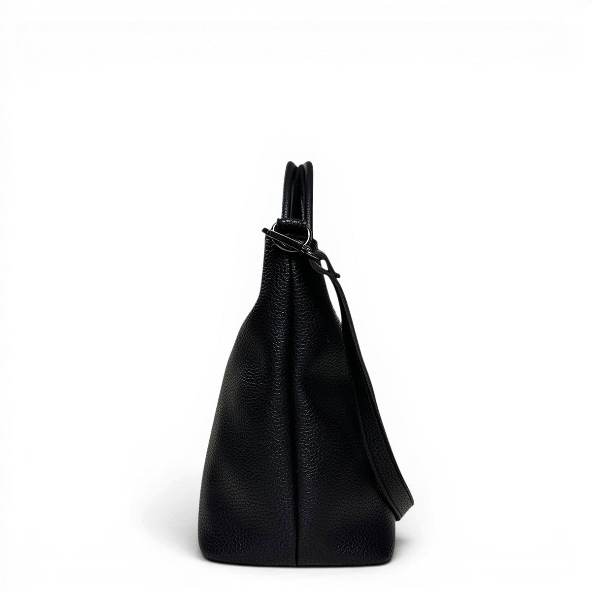 Τσάντα Ώμου maxi tote Noir μαύρο Hunter, κλείσιμο με φερμουάρ