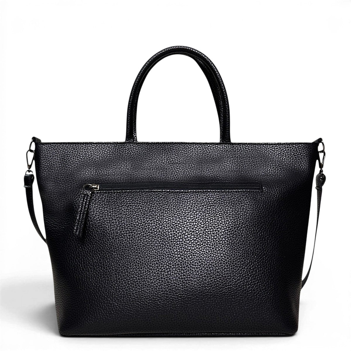 Τσάντα Ώμου maxi tote Noir μαύρο Hunter, δύο σταθερά χεράκια