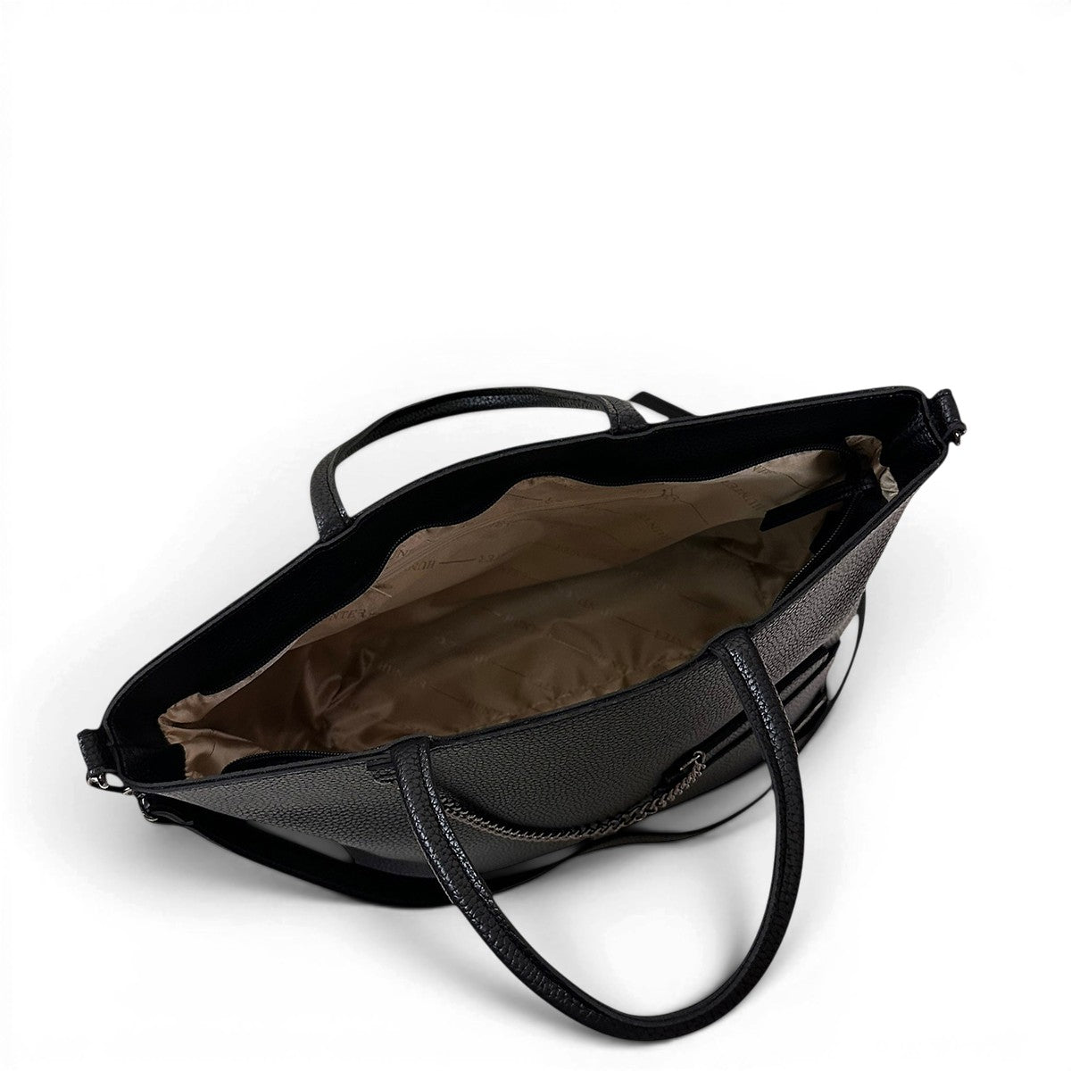 Τσάντα Ώμου maxi tote Noir μαύρο Hunter, διαστάσεις μήκος 34 εκ., πλάτος 17 εκ., ύψος 27 εκ.