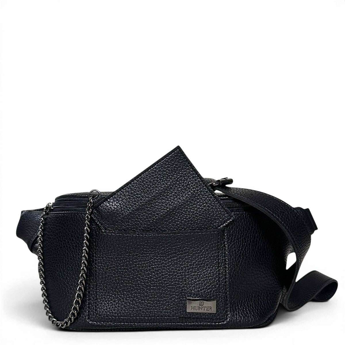 Τσάντα Μέσης crossbody Noir μαύρο Hunter, τυπωμένη φόδρα HUNTER