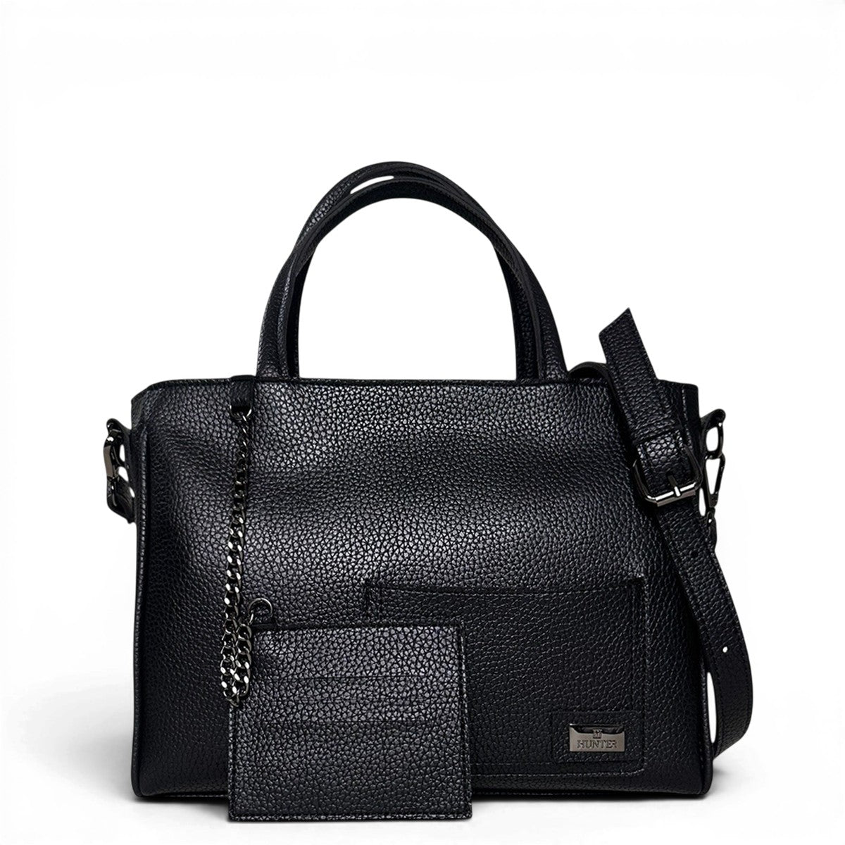 Τσάντα Ώμου tote Noir μαύρο Hunter, εικόνα 7
