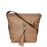 Γυναικεία τσάντα χιαστί basket Nomade Φυσικό