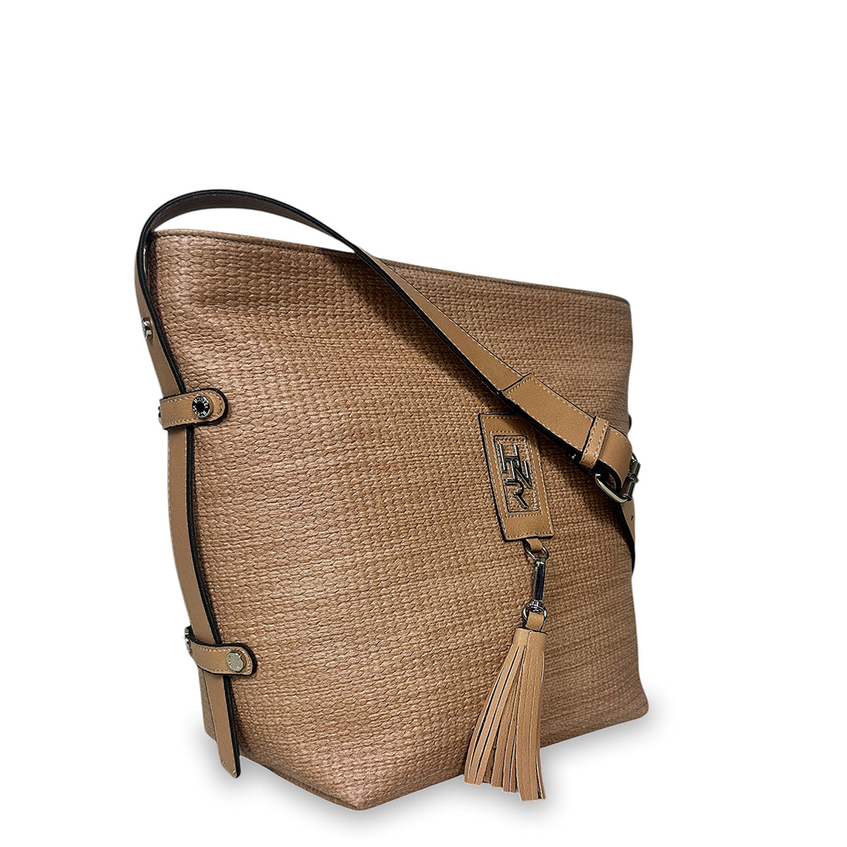 Γυναικεία τσάντα χιαστί basket Nomade Φυσικό