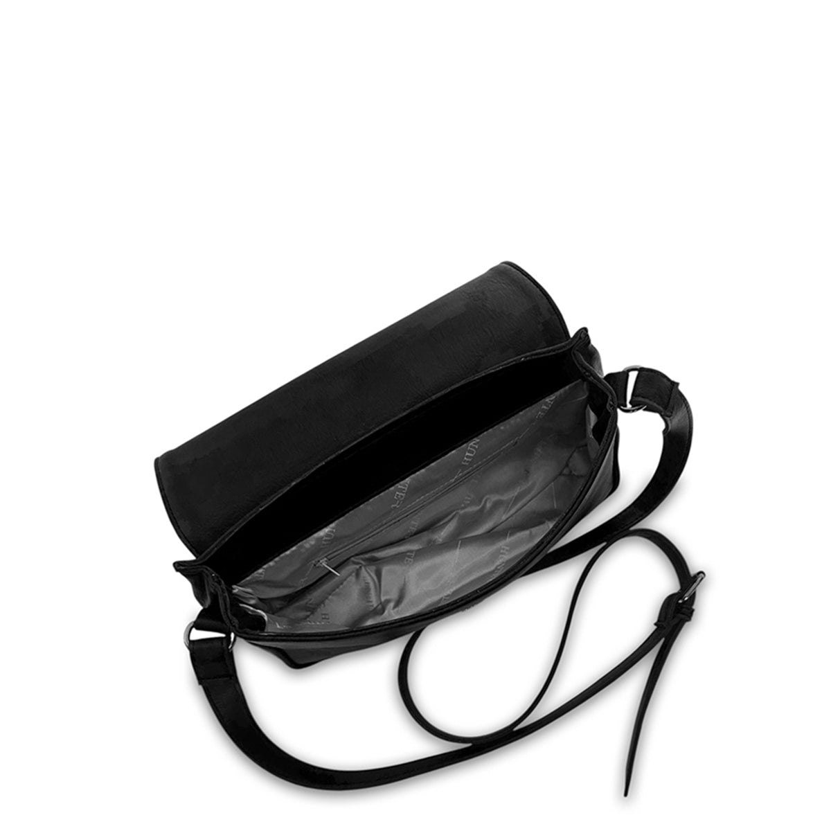 Γυναικεία τσάντα χιαστί flap Oriana Μαύρο