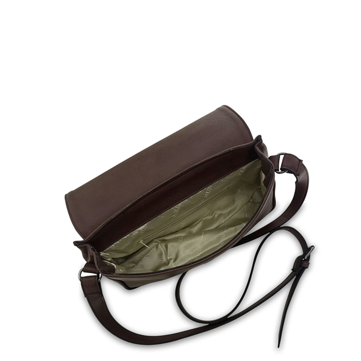 Γυναικεία τσάντα χιαστί flap Oriana Καφέ