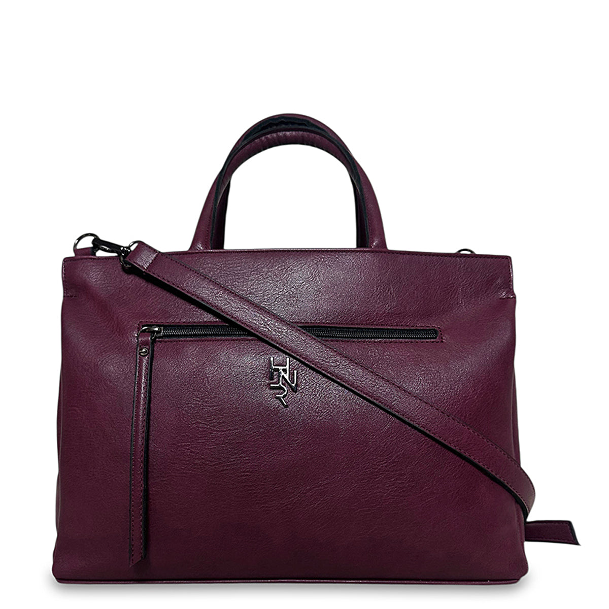 Γυναικεία τσάντα ώμου tote Oriana Μπορντώ