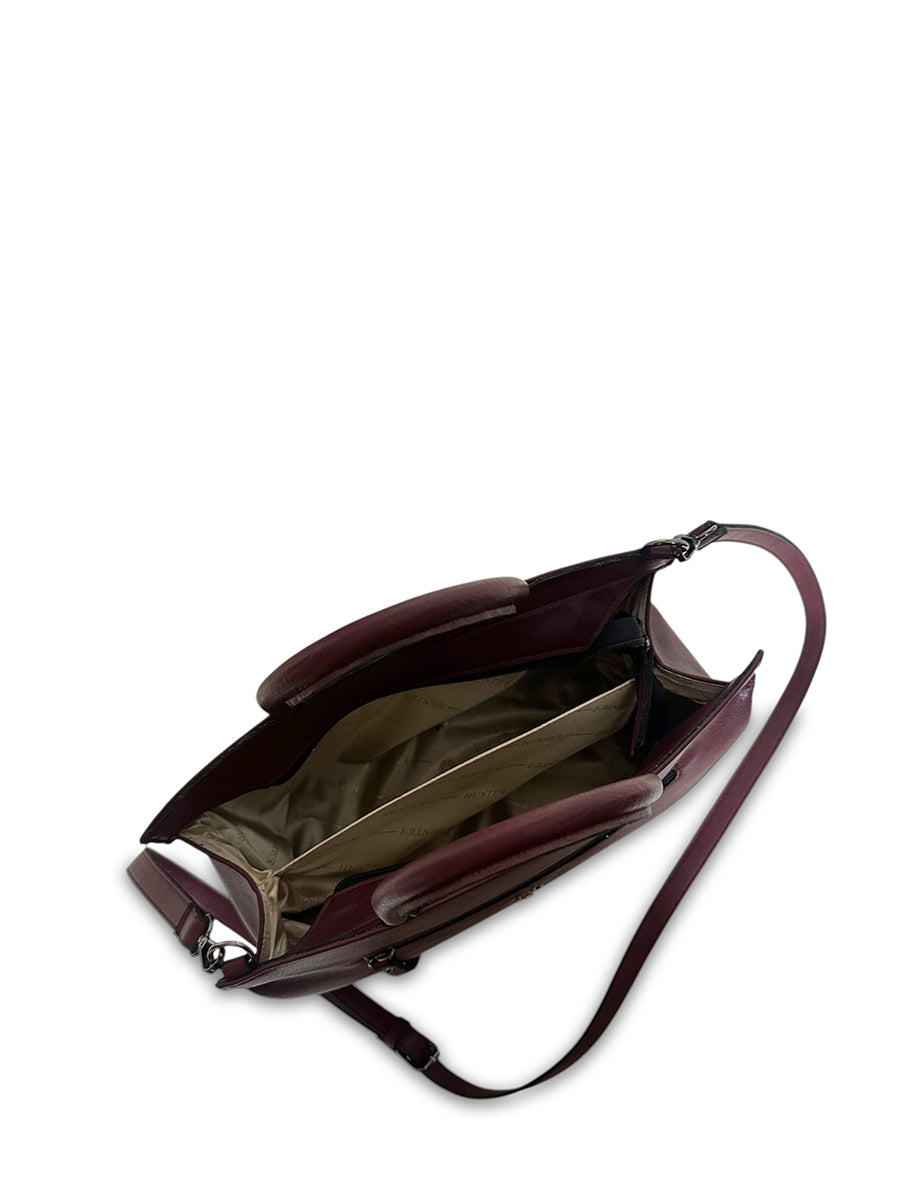 Γυναικεία τσάντα ώμου tote Oriana Μπορντώ