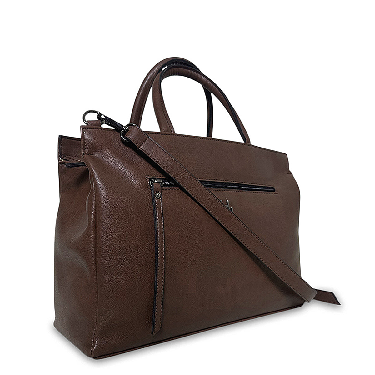 Γυναικεία τσάντα ώμου tote Oriana Καφέ