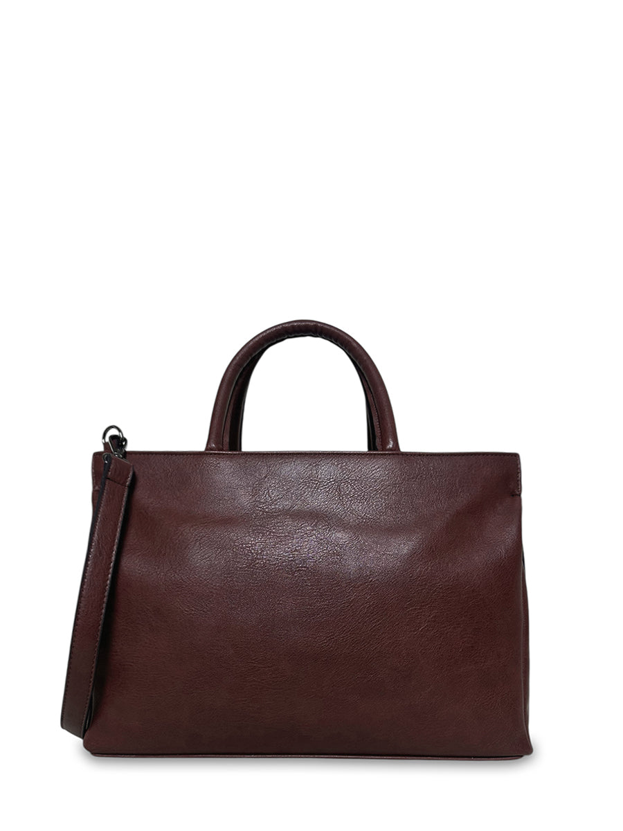 Γυναικεία τσάντα ώμου tote Oriana Καφέ