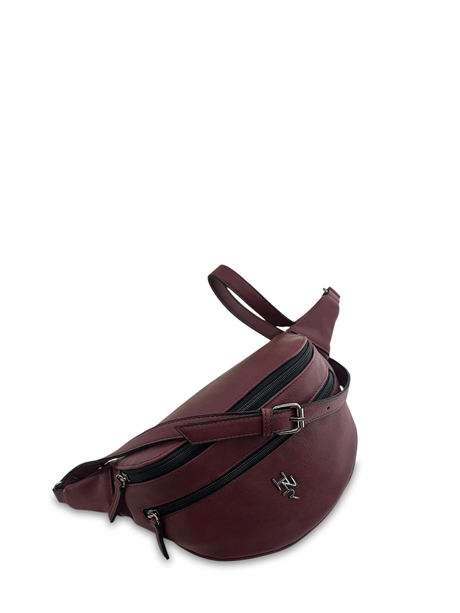 Γυναικεία τσάντα μέσης Oriana Μπορντώ