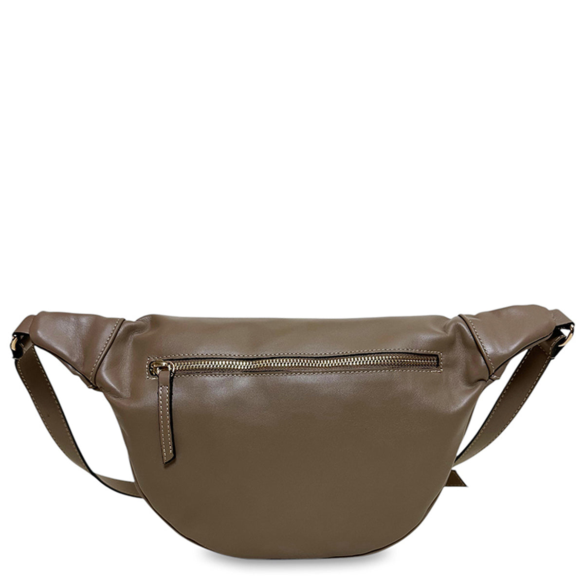 Γυναικεία τσάντα μέσης δερμάτινη Plain Πούρο