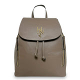 Γυναικεία τσάντα πλάτης δερμάτινη Plain Πούρο