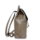 Γυναικεία τσάντα πλάτης δερμάτινη Plain Πούρο