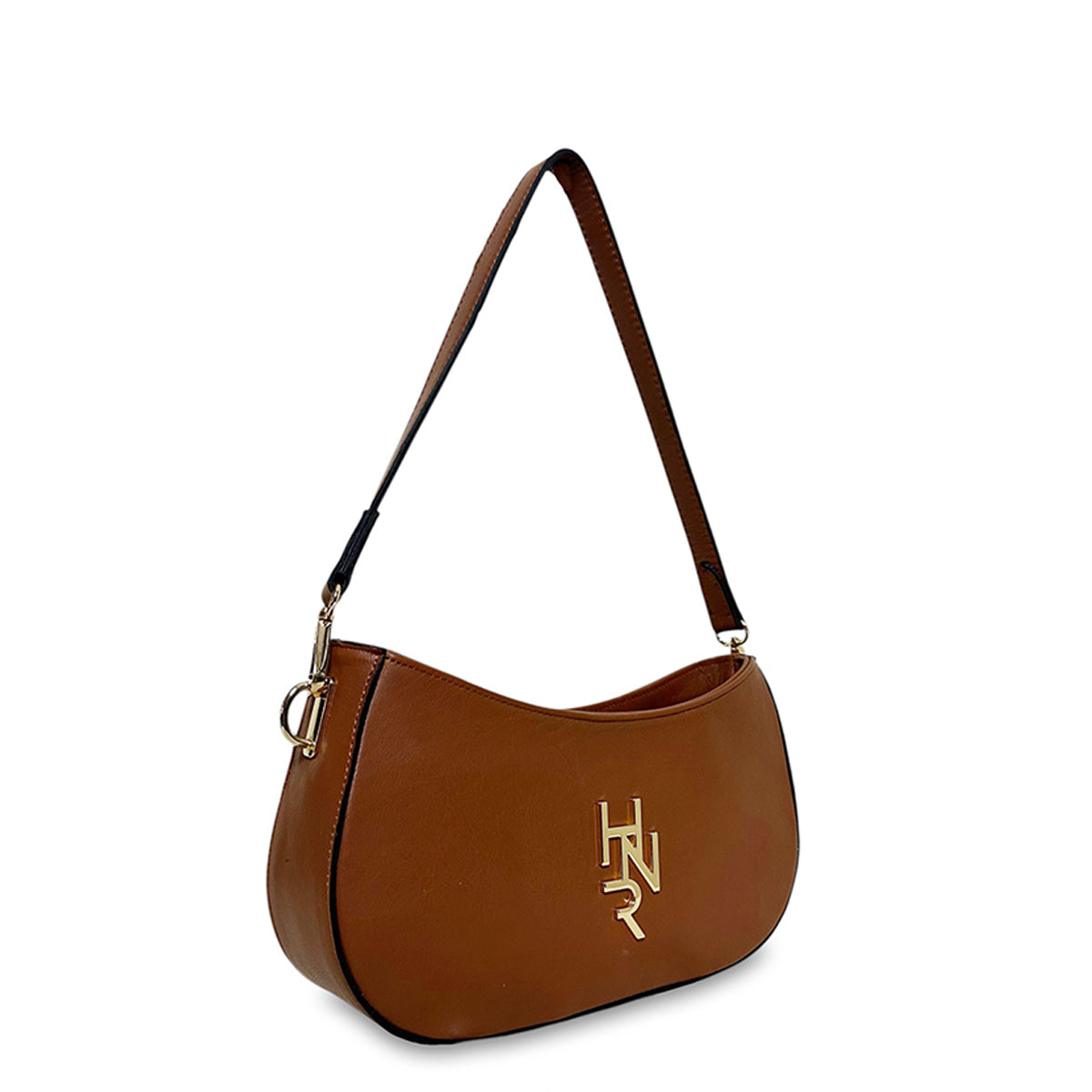 Γυναικεία τσάντα δερμάτινη baguette Plain Ταμπά