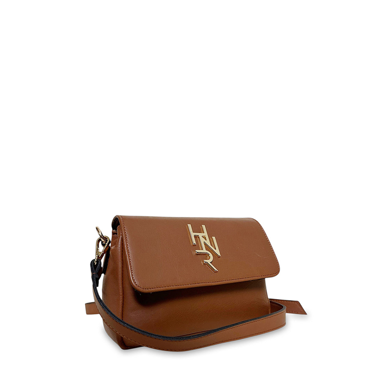 Γυναικεία τσάντα δερμάτινη flap Plain Ταμπά