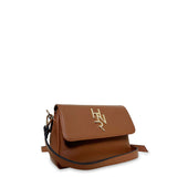 Γυναικεία τσάντα δερμάτινη flap Plain Ταμπά