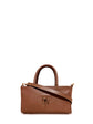 Γυναικεία τσάντα δερμάτινη mini top handle Plain Ταμπά