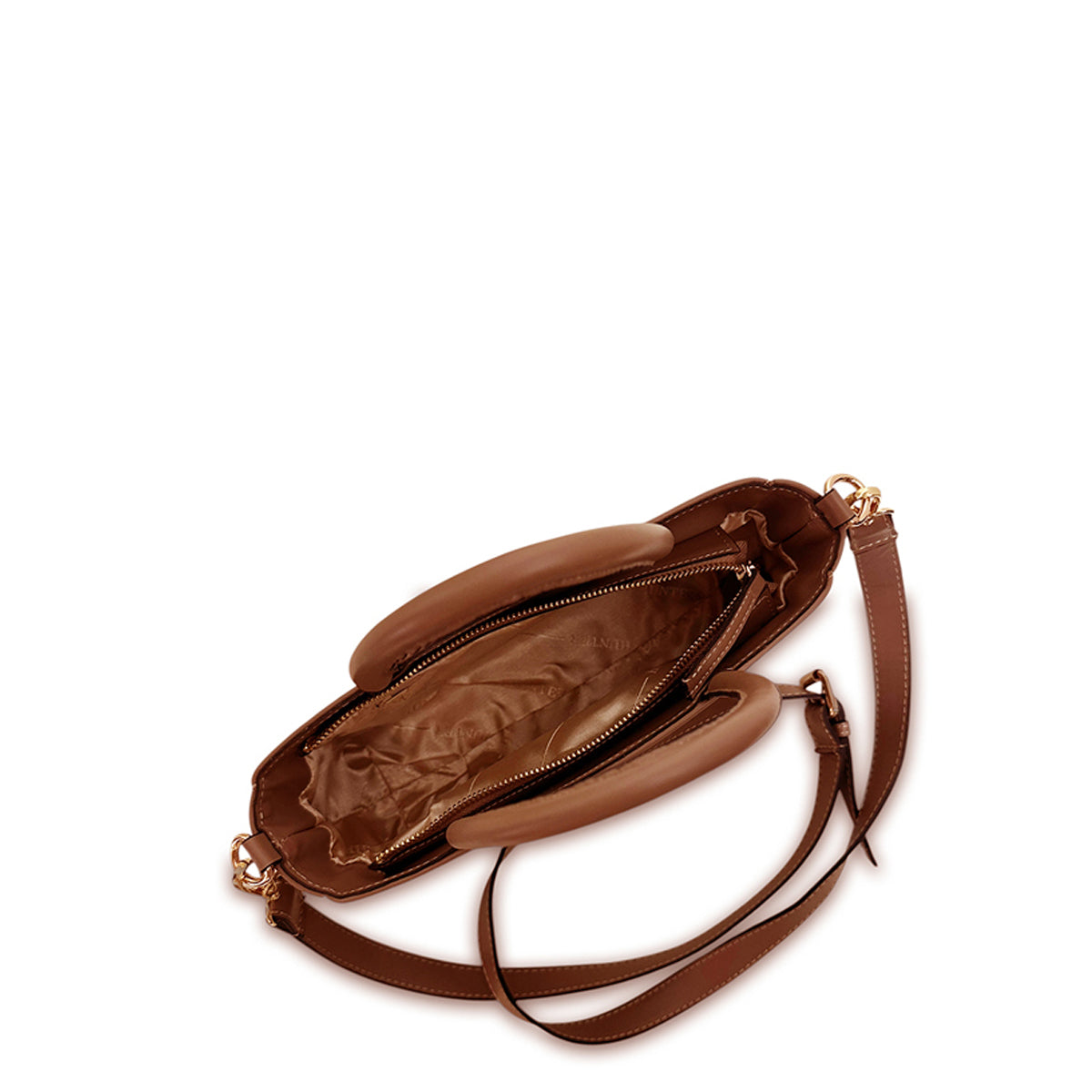 Γυναικεία τσάντα δερμάτινη mini top handle Plain Ταμπά