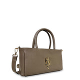 Γυναικεία τσάντα δερμάτινη mini top handle Plain Πούρο