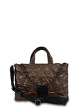 Γυναικεία τσάντα ώμου tote Quilted Rombus Καφέ