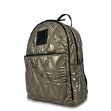 Γυναικεία τσάντα πλάτης μεγάλη Quilted Rombus Ατσαλί