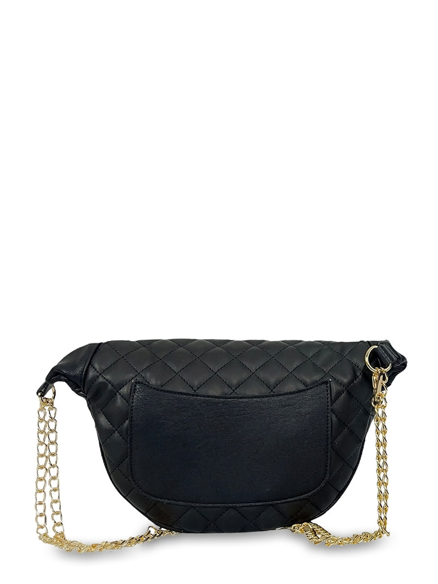 Γυναικεία τσάντα μέσης waist Quilted Μαύρο
