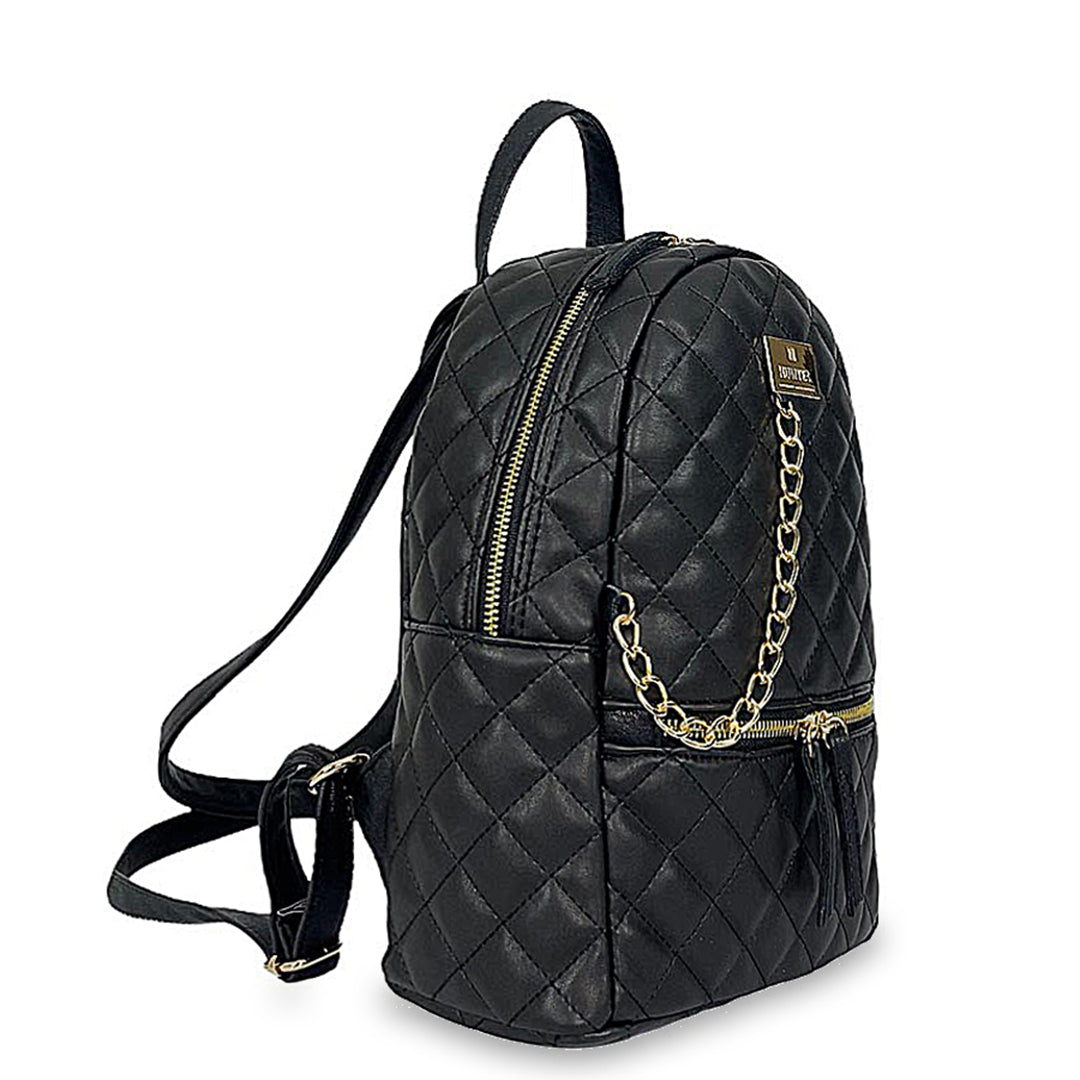 Γυναικεία τσάντα πλάτης middle Quilted Μαύρο