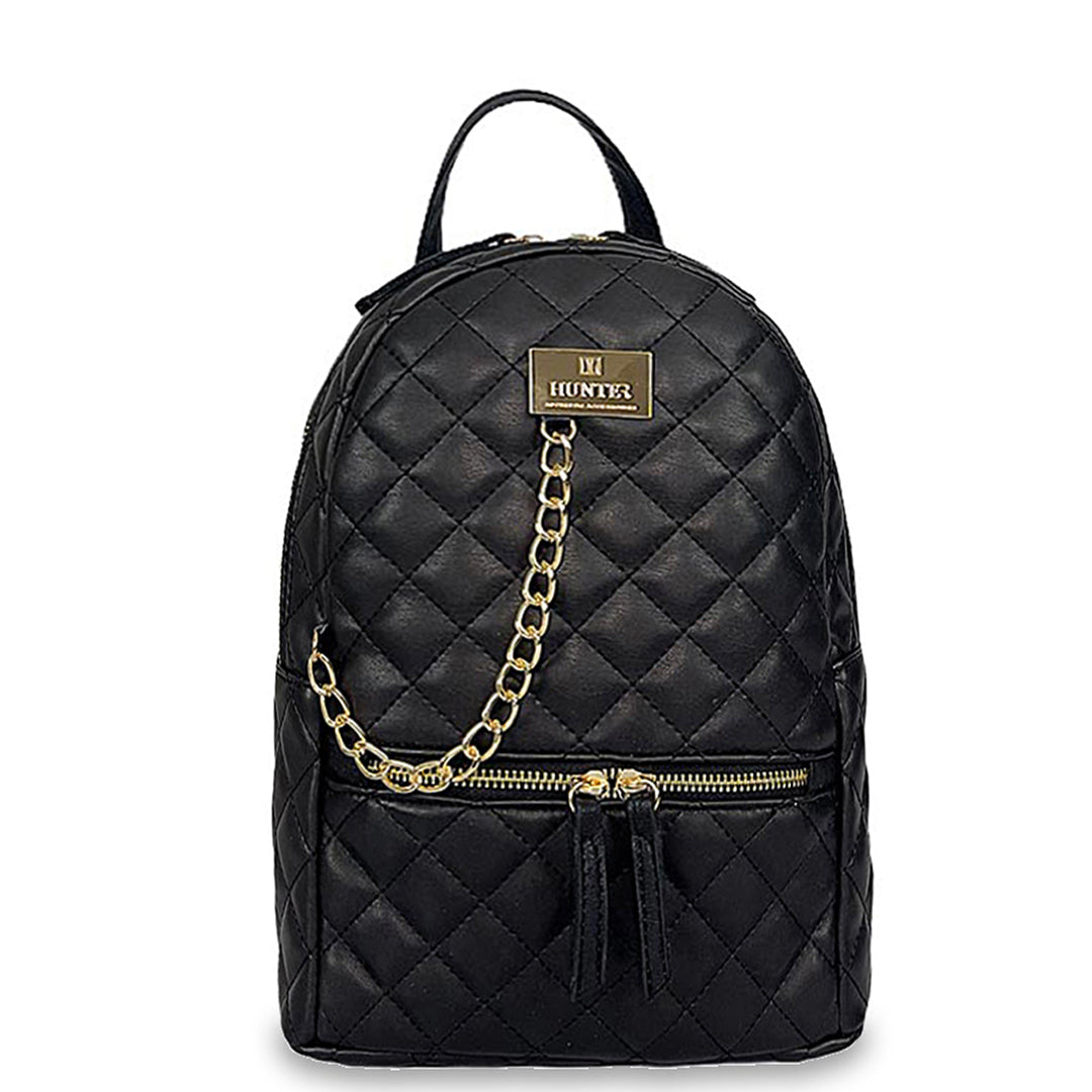 Γυναικεία τσάντα πλάτης maxi Quilted Μαύρο