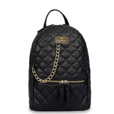 Γυναικεία τσάντα πλάτης maxi Quilted Μαύρο