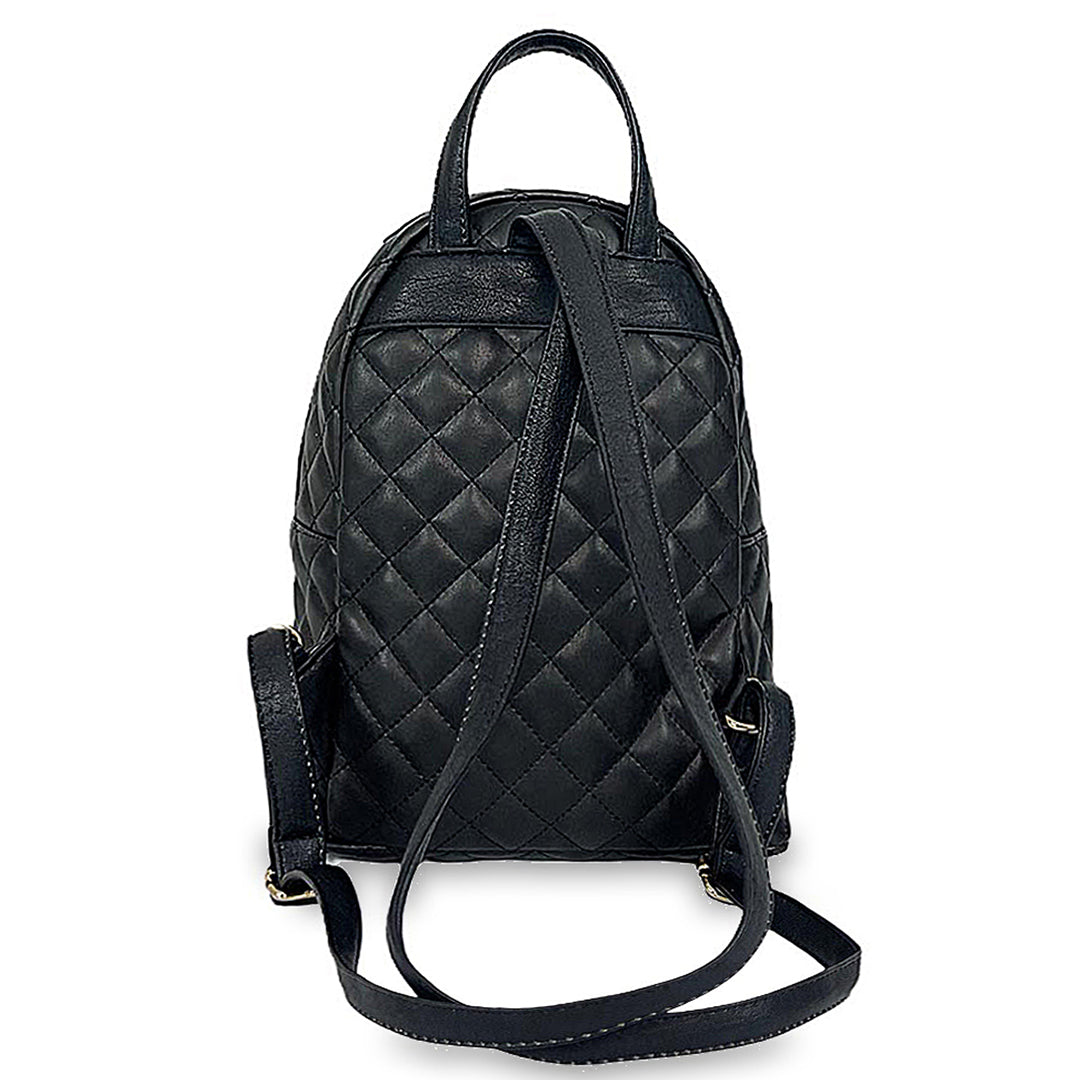 Γυναικεία τσάντα πλάτης maxi Quilted Μαύρο