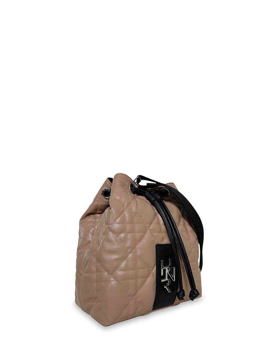 Γυναικεία τσάντα bucket Rebecca Κάραμελ