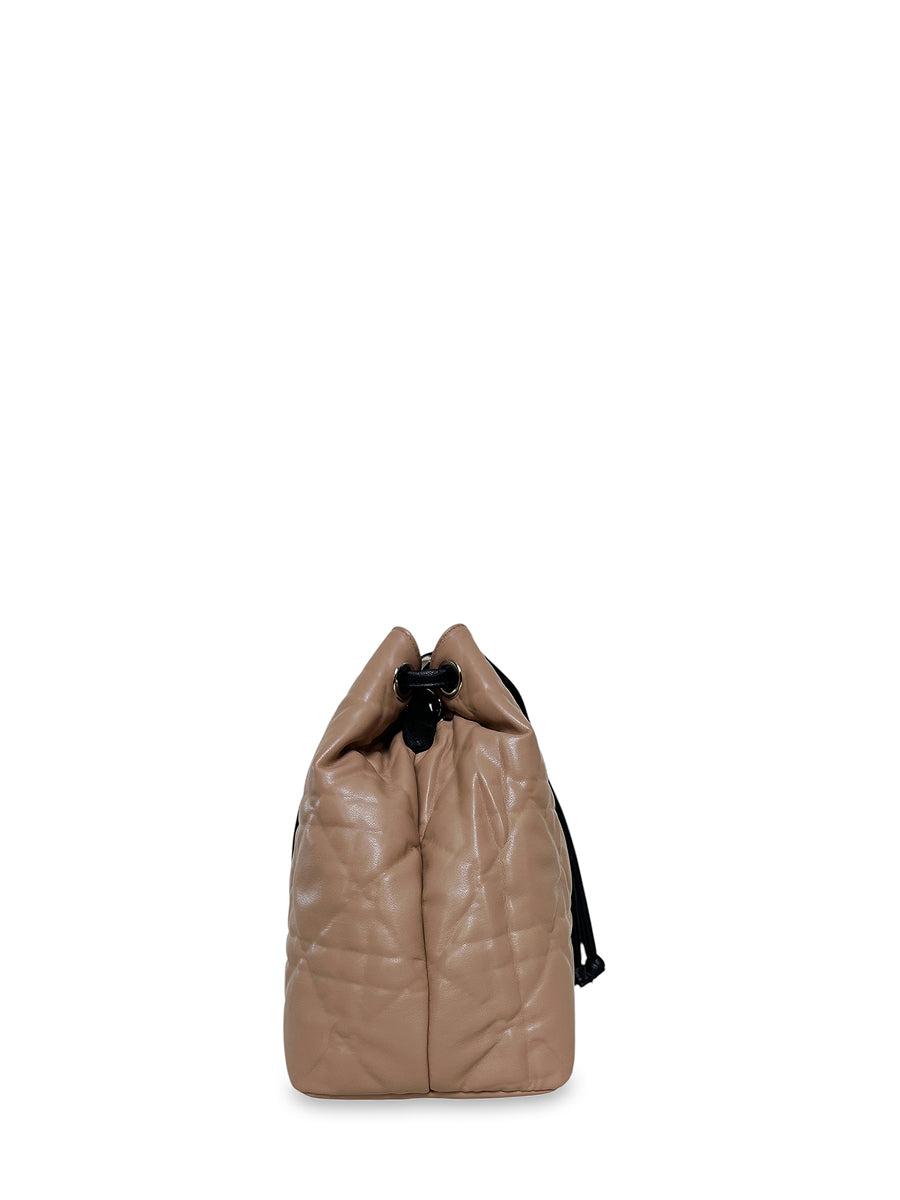 Γυναικεία τσάντα bucket Rebecca Κάραμελ