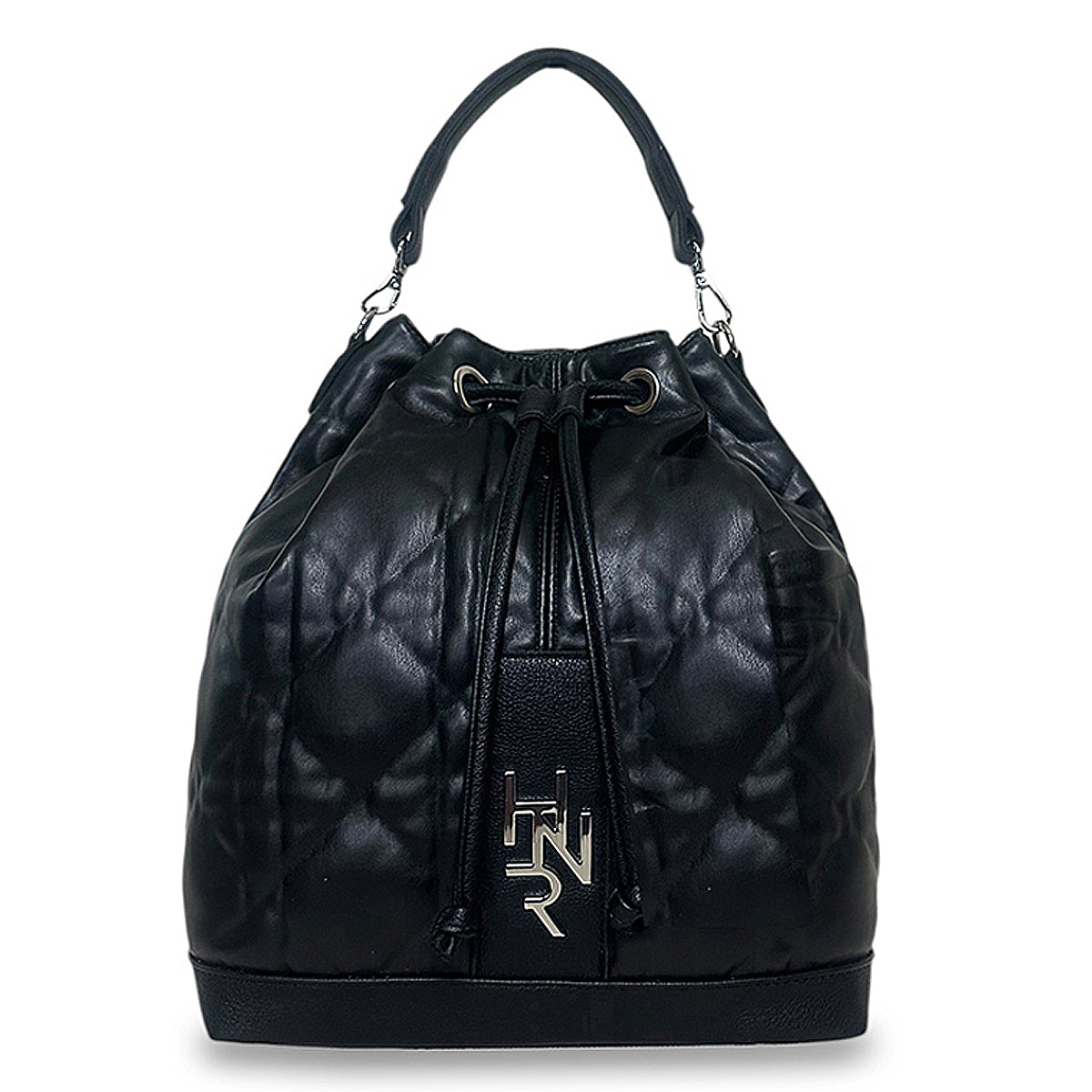 Γυναικεία τσάντα πλάτης bucket Rebecca Μαύρο