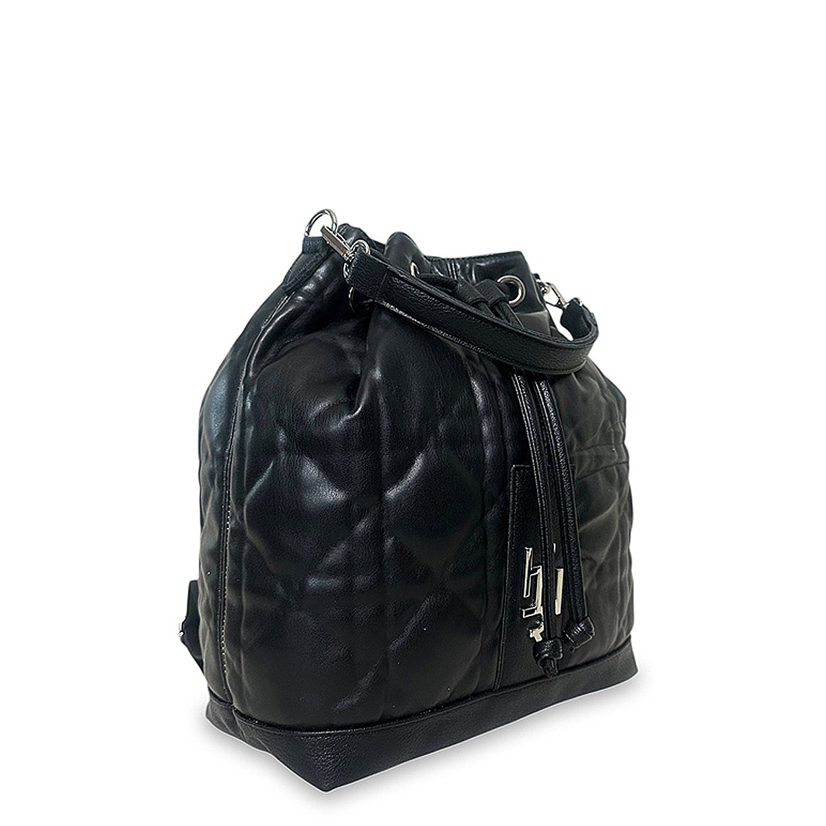 Γυναικεία τσάντα πλάτης bucket Rebecca Μαύρο