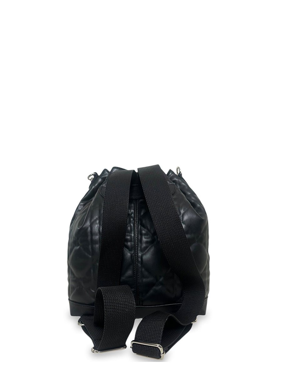 Γυναικεία τσάντα πλάτης bucket Rebecca Μαύρο