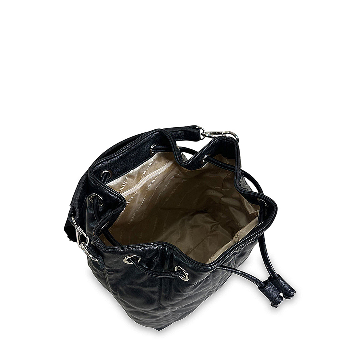 Γυναικεία τσάντα πλάτης bucket Rebecca Μαύρο