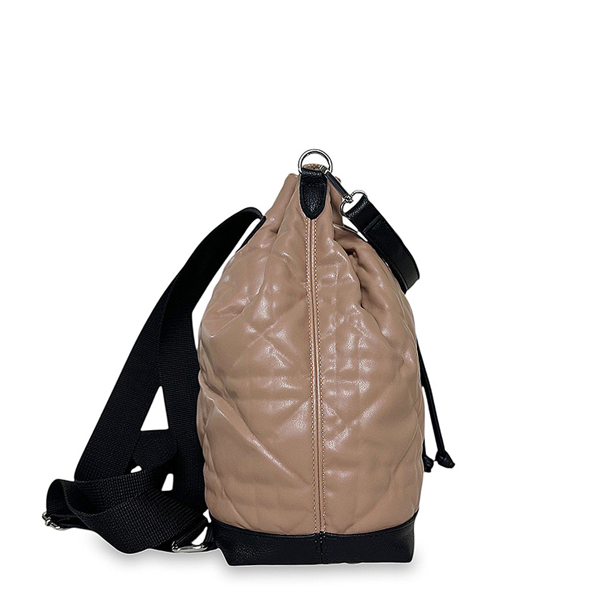 Γυναικεία τσάντα πλάτης bucket Rebecca Κάραμελ