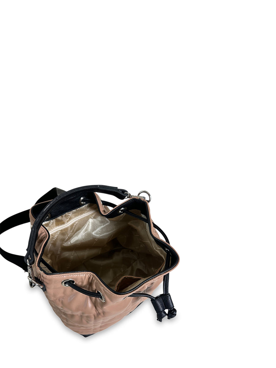 Γυναικεία τσάντα πλάτης bucket Rebecca Κάραμελ