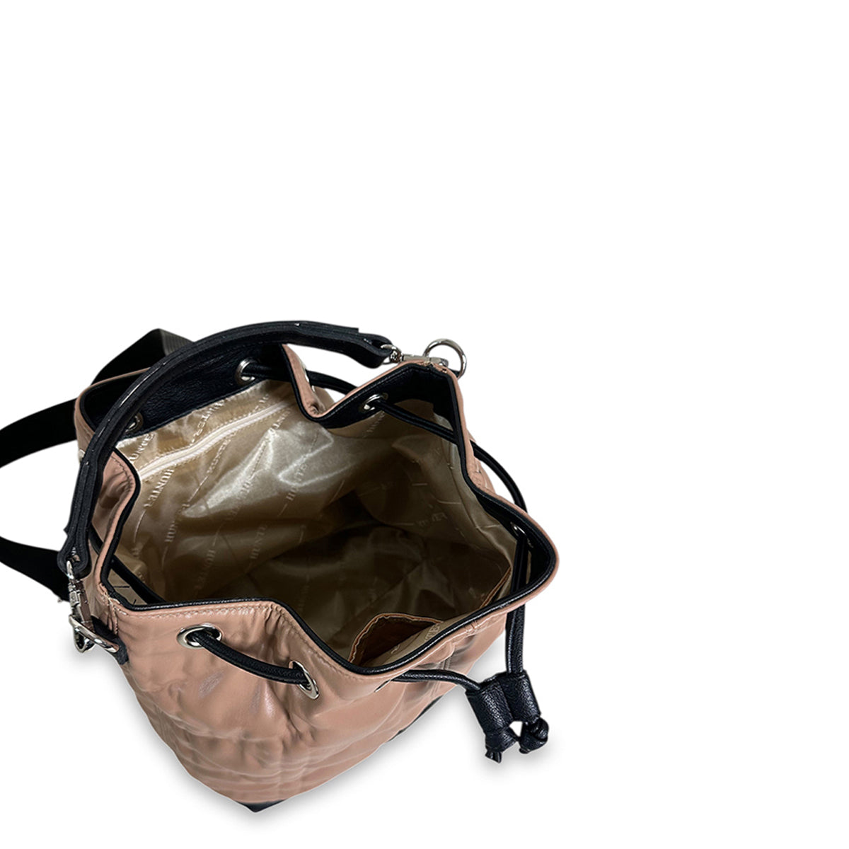 Γυναικεία τσάντα πλάτης bucket Rebecca Κάραμελ