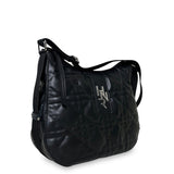 Γυναικεία τσάντα ώμου hobo Rebecca Μαύρο