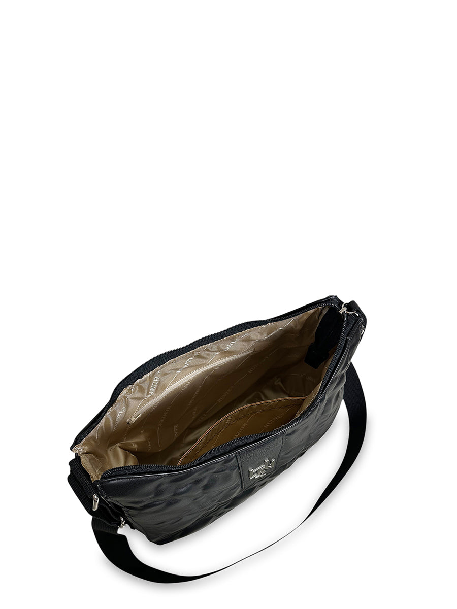 Γυναικεία τσάντα ώμου hobo Rebecca Μαύρο