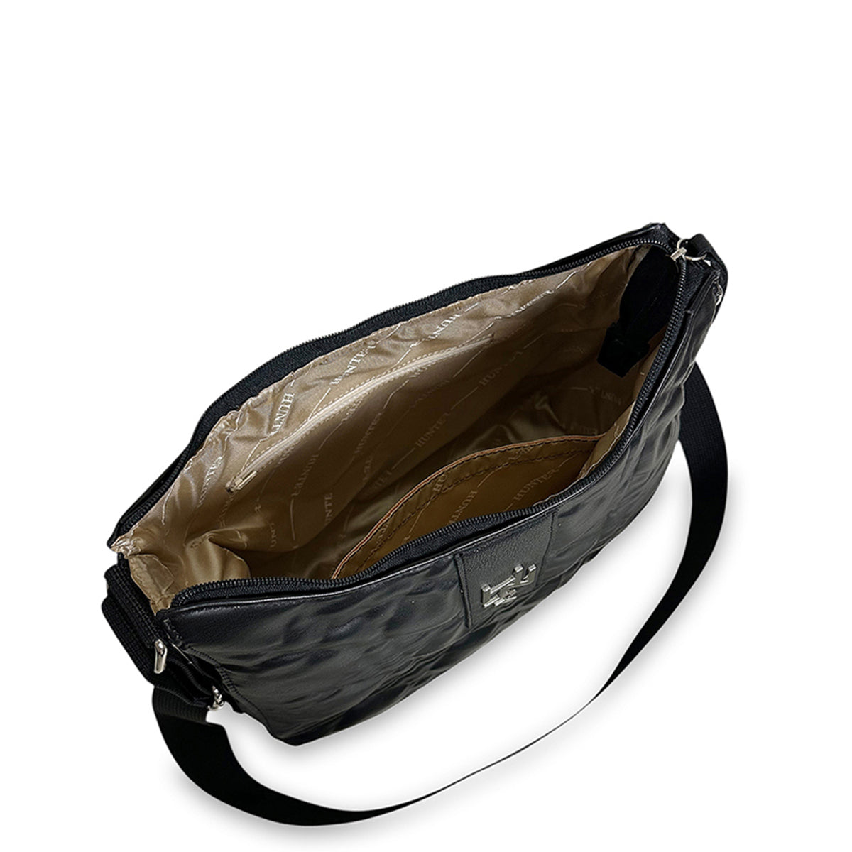 Γυναικεία τσάντα ώμου hobo Rebecca Μαύρο