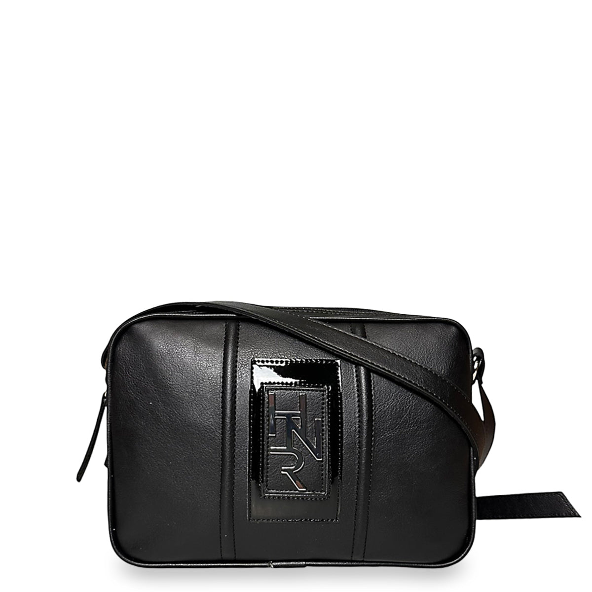 Γυναικεία τσάντα χιαστί boxy Roots Μαύρο