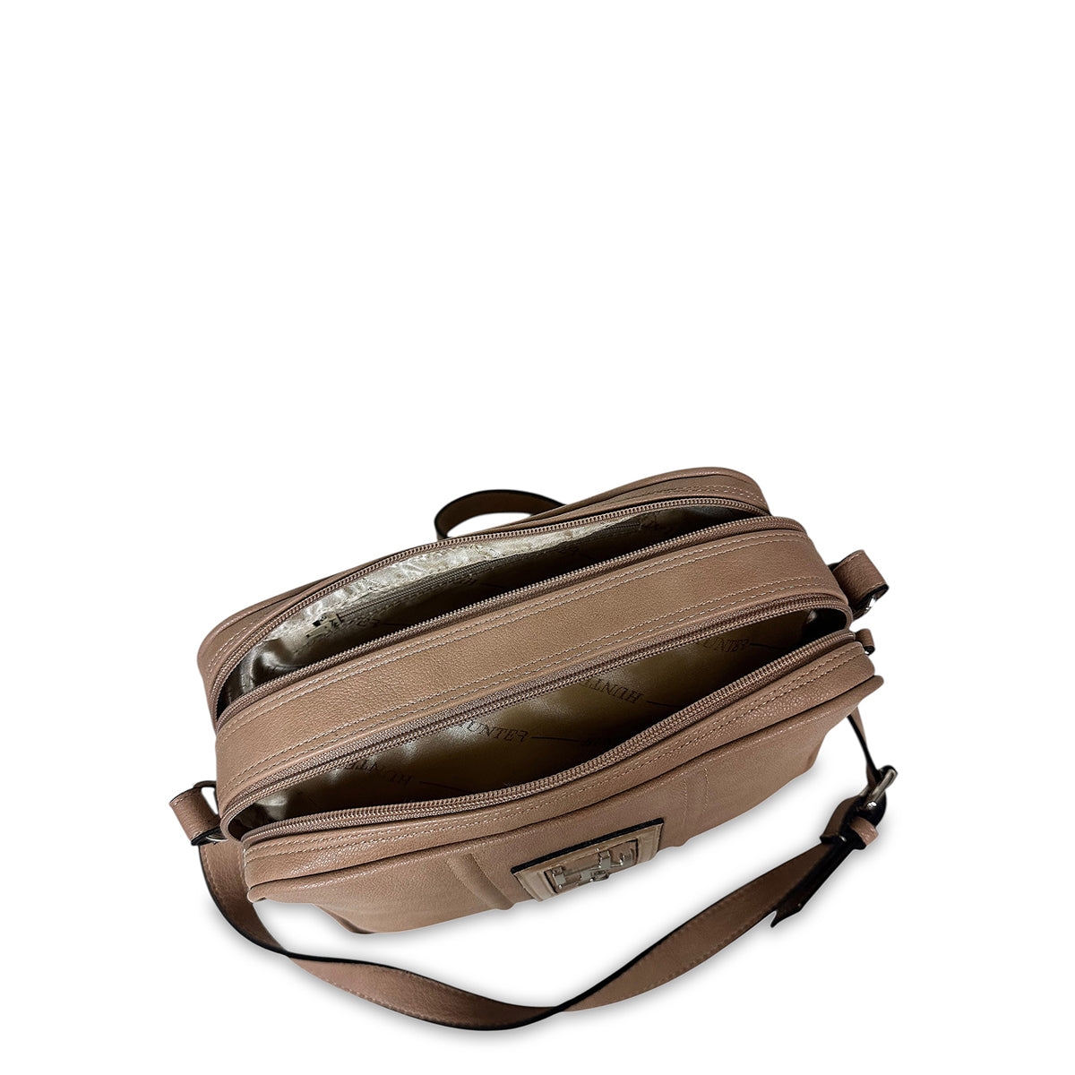 Γυναικεία τσάντα χιαστί boxy Roots Φυσικό