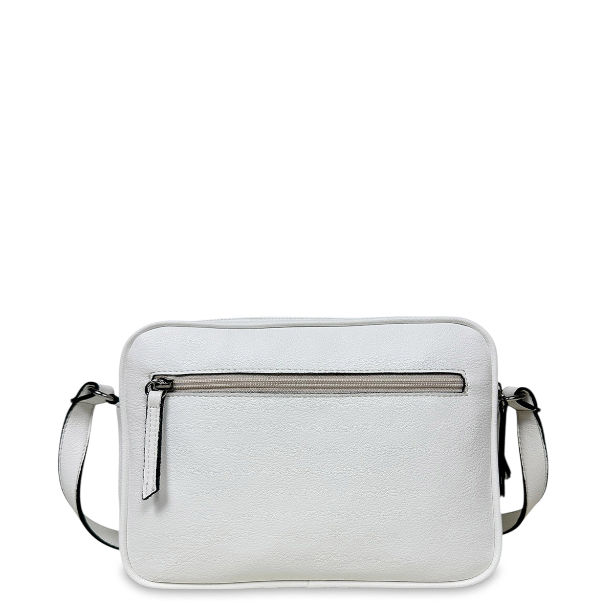 Γυναικεία τσάντα χιαστί boxy Roots Λευκό