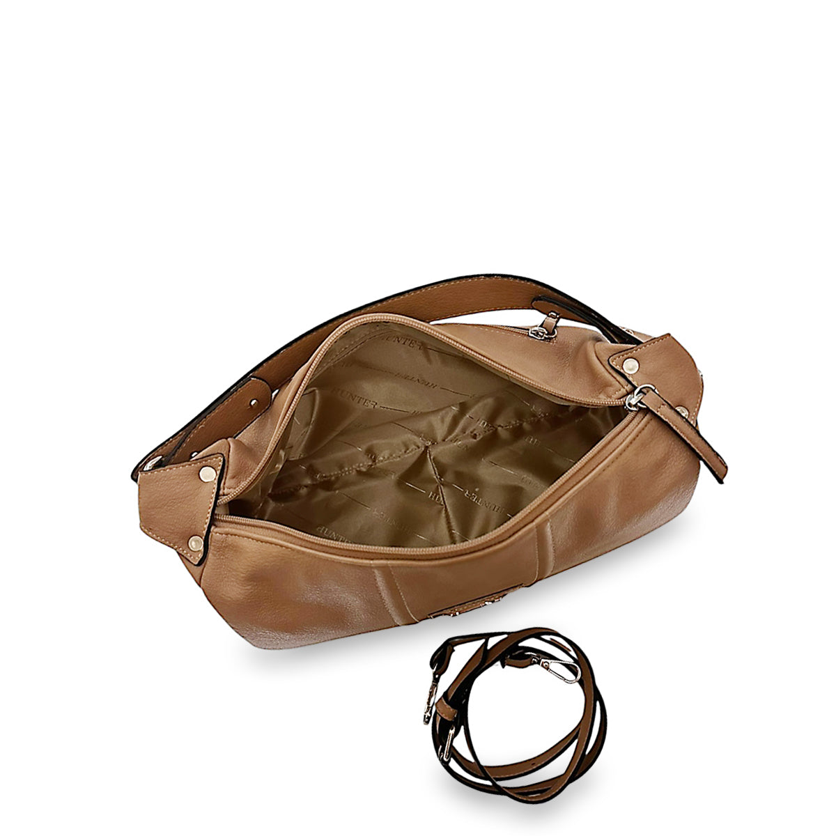 Γυναικεία τσάντα ώμου hobo Roots Φυσικό